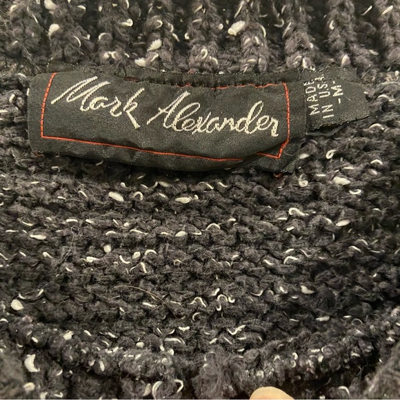 Vintage Mark Alexander size Medium sweater. Has bleach spots back of sweater. - Picture 3 of 6